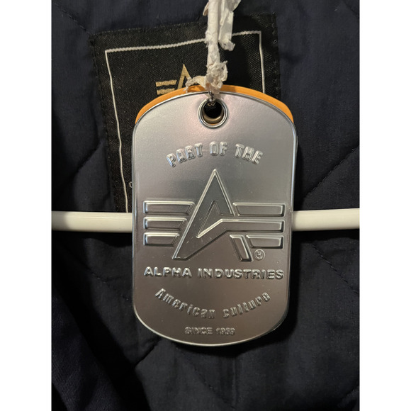 Alpha Industries Double Breasted Navy Blue Easton Pea Coat Size XL NWT RARE - Picture 10 of 13